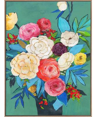 Folk Bouquet Canvas Art Print