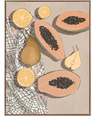 Fruta de bomba Canvas Art Print