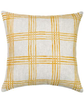 Golden Picnic Linen Cushion