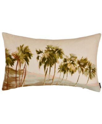 Isle of Paradise Lumbar Linen Cushion