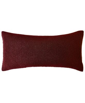 Mulled Burgundy Boucle Cushion 80x40cm