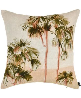 Tropical Sunset Linen Cushion