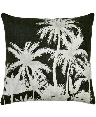 Wild Tropics Midnight Linen Cushion