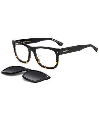 Dsquared2 Eyeglasses D2 0100/CS with Clip-On WR7/WJ
