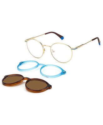Polaroid Eyeglasses PLD 6132/CS With Clip-On Polarized QWU/SP