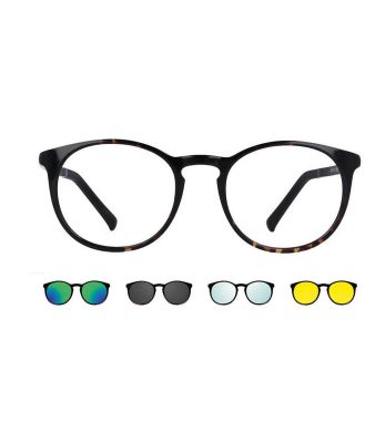 SmartBuy Collection Eyeglasses Connelly With Clip-On Four Set U-0220 007