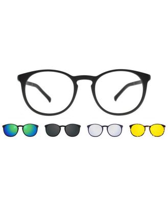 SmartBuy Collection Eyeglasses Connelly With Clip-On Four Set U-0220 M04