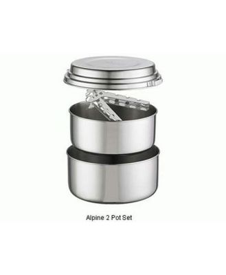 MSR Alpine 2 Stainless Steel 2 Person Pot Cookset