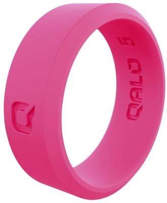 QALO Womens Modern Pink Q2X Silicone Ring