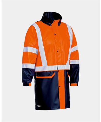 Bisley Hi Vis 3M Taped Stretch PU Raincoat