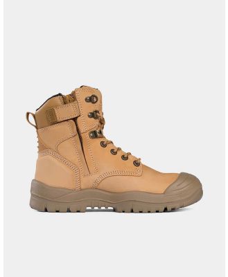 Mongrel High Leg Zipsider Scuff Cap Safety Boot - Wheat