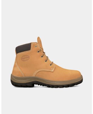 Oliver Nubuck Lace Up Ankle Safety Boot - Wheat