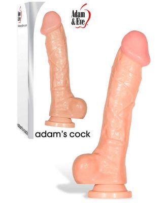 Adam and Eve 10 Suction Cup Realistic Textured Dildo