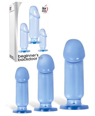 Adam and Eve Beginners Jelly Anal Training Kit (3 Pce)