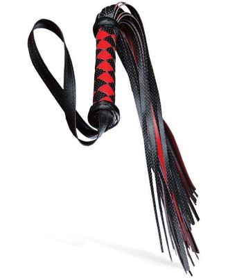 Adam and Eve Vegan Leather Diamond Patterned Flogger