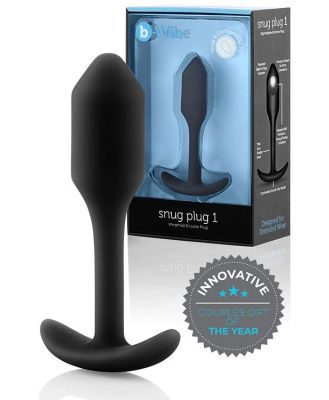 B-Vibe Weighted Silicone 3.4 Snug Butt Plug 1 (55g)