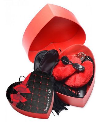 Frisky Passion 3 Piece Fetish Kit in Heart Shaped Gift Box