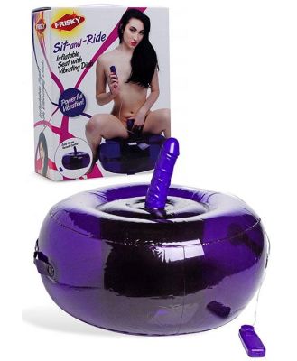 Frisky Remote Controlled Vibrating Inflatable Love Seat with 6.25 Dildo