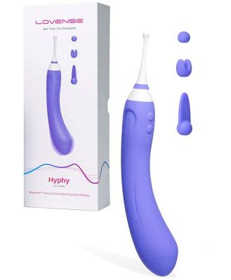 Lovense Hyphy 8.37 App Controlled Dual Clitoral & G Spot Vibrator