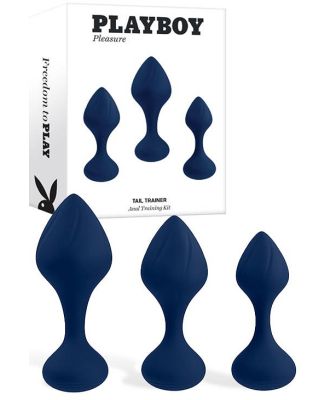 Playboy Tail Trainer 3 Piece Butt Plug Set | Anal Training Kit