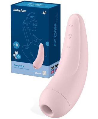 Satisfyer Curvy 2 Plus App Compatible Vibrating  Air Pulse Clitoral Stimulator