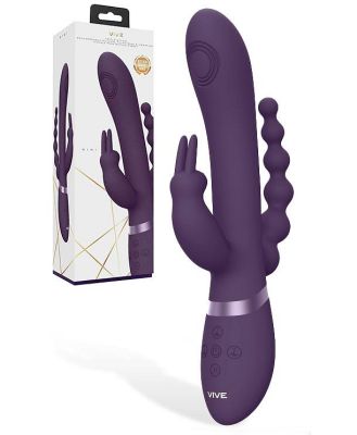 Shots Toys 8.8 Rini Triple Stimulation Thumping & Vibrating Rabbit Vibrator