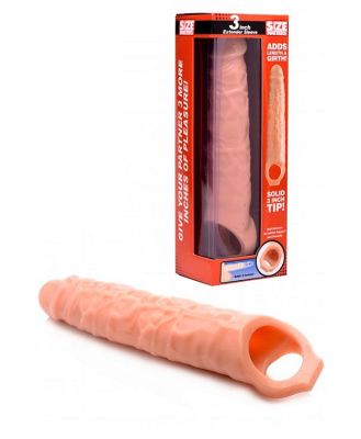 Size Matters 10.5 Penis Extension Sleeve plus Ball Strap