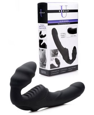 Strap U Rechargeable Vibrating 8.5 Silicone Strapless Strap On