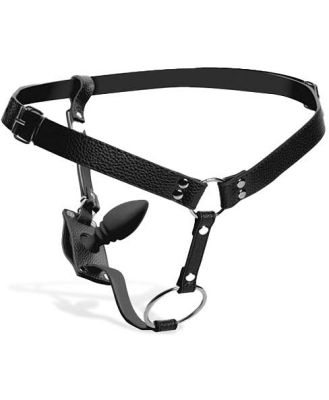 Strict 3.75 Butt Plug & Cock Ring Harness